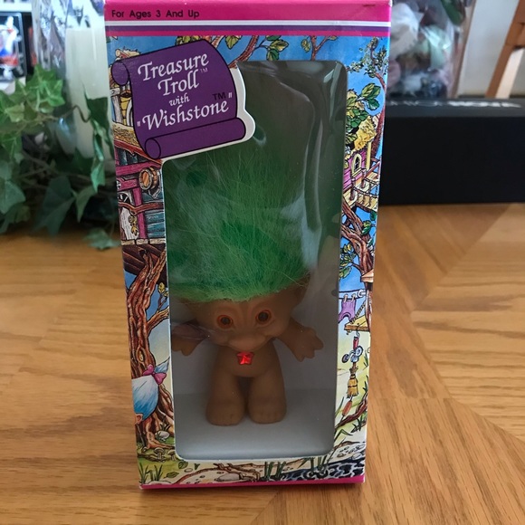 Ace Novelty Other - NIB Vintage 90’s Treasure Troll with Wishstone